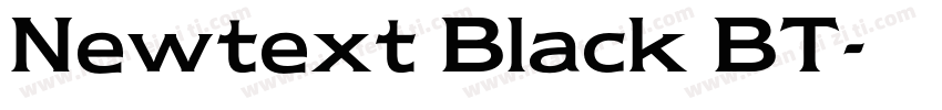 Newtext Black BT字体转换